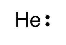 The Lewis symbol for helium